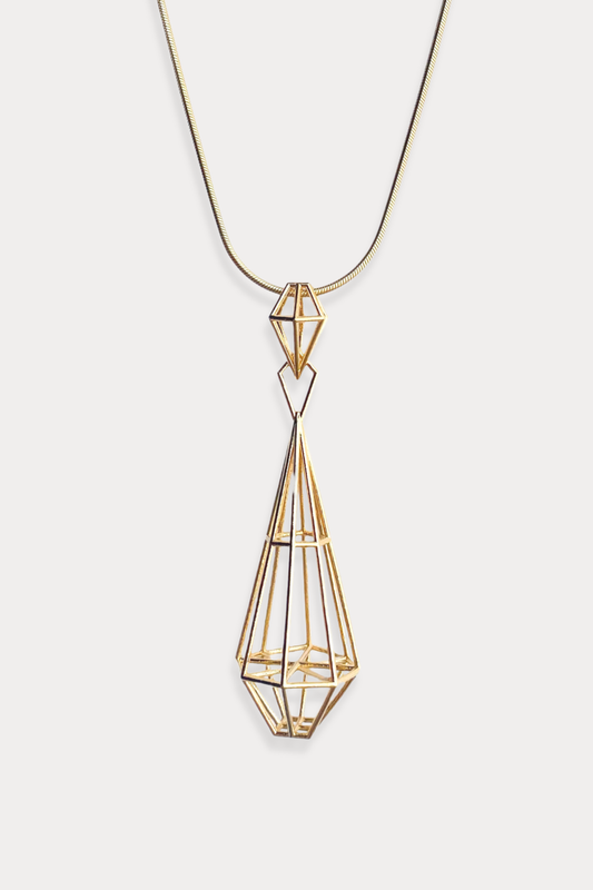 Dreamer Pendant in 18K Gold Plated Brass