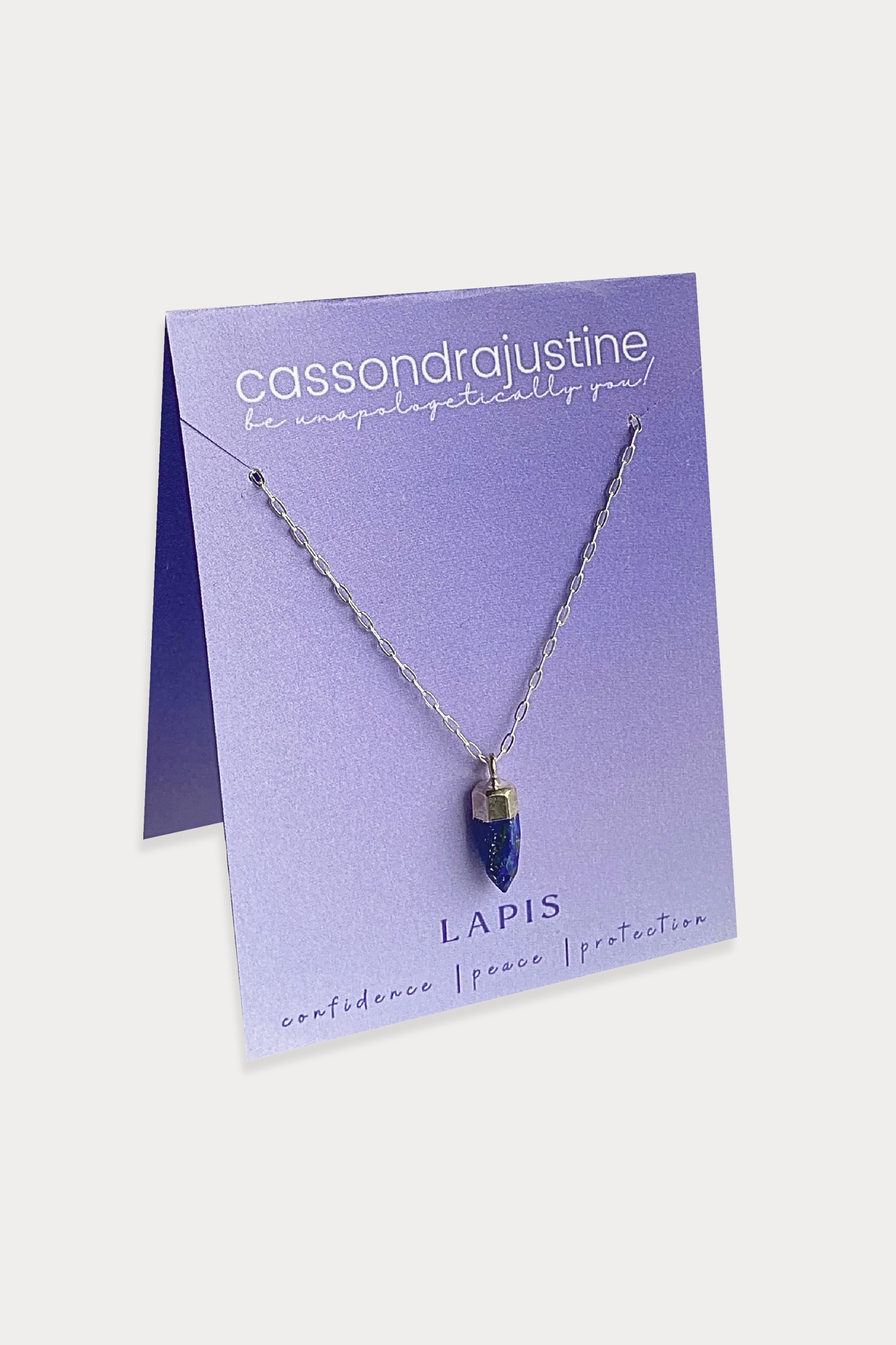 Lapis Crystal Intention Pendant