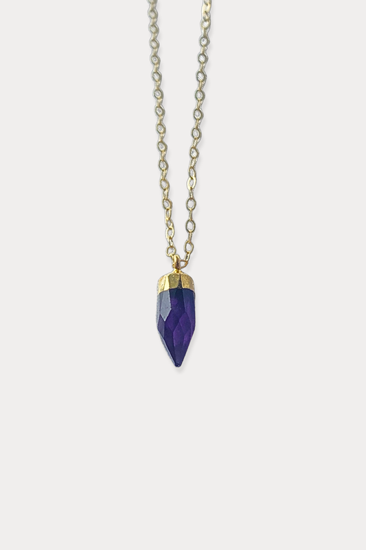 Amethyst Crystal Intention Pendant