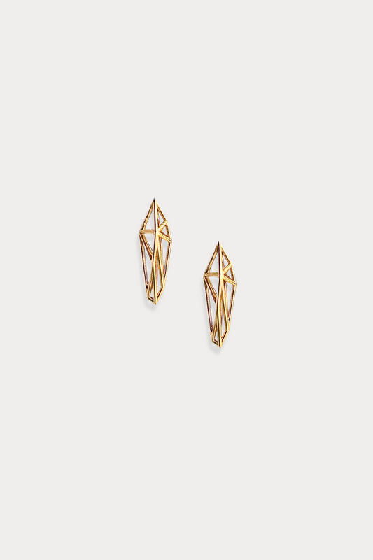 Lil More Stud Earring in 18K Gold Plated Brass