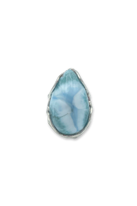 Larimar Courage Ring in Sterling Silver