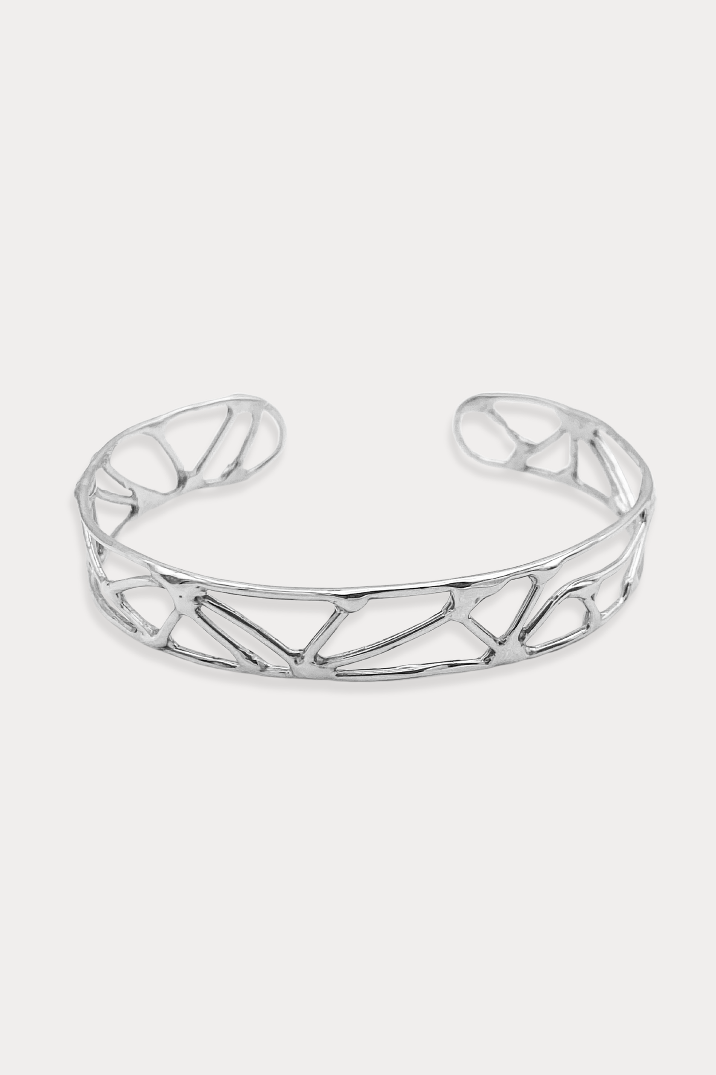 Courage Cuff Bracelet in Sterling Silver