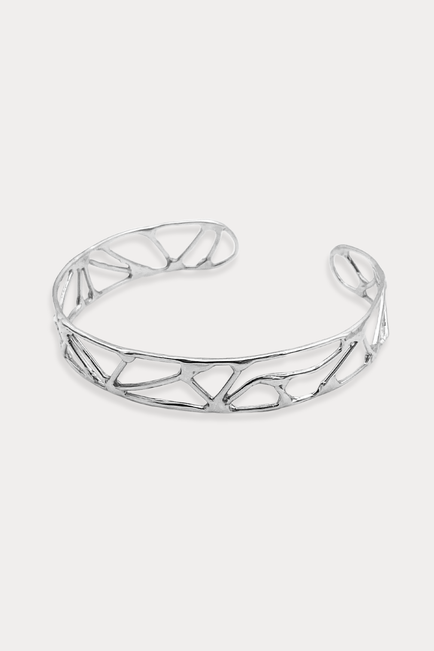 Courage Cuff Bracelet in Sterling Silver