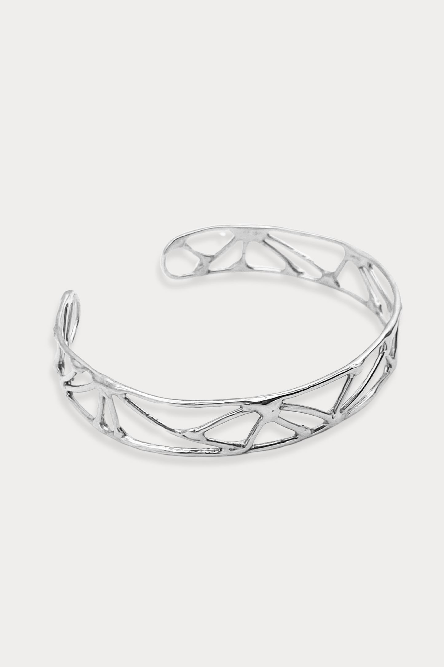 Courage Cuff Bracelet in Sterling Silver