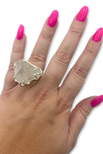 Load image into Gallery viewer, Quartz Crystal Courage Statement Ring in Sterling Silver