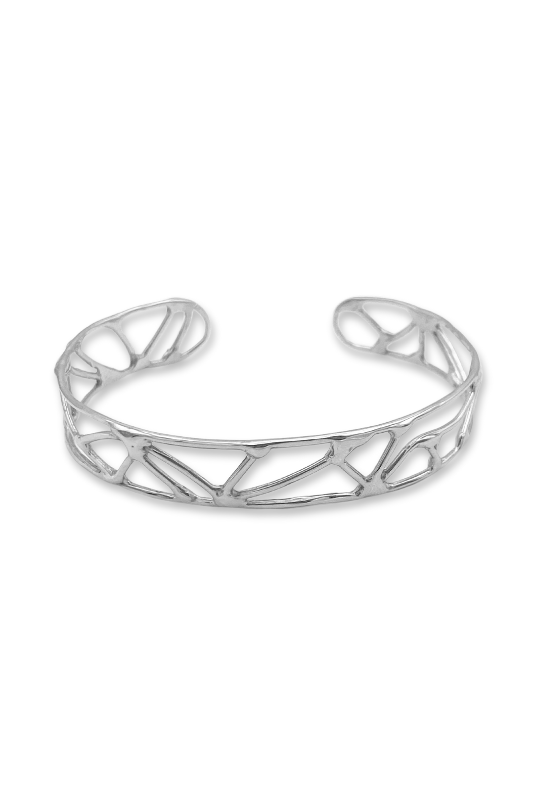 Courage Cuff Bracelet in Sterling Silver