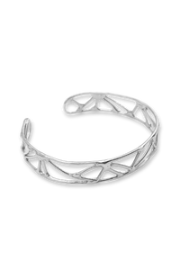Courage Cuff Bracelet in Sterling Silver