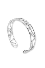 Load image into Gallery viewer, Courage Cuff Bracelet in Sterling Silver