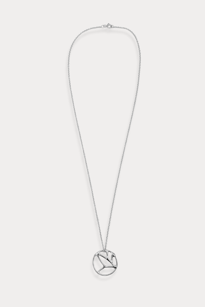 Medium Courage Pendant Necklace in Sterling Silver