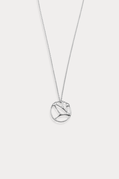 Medium Courage Pendant Necklace in Sterling Silver