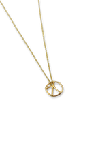 Load image into Gallery viewer, Mini Courage Pendant Necklace in Gold Plated Brass