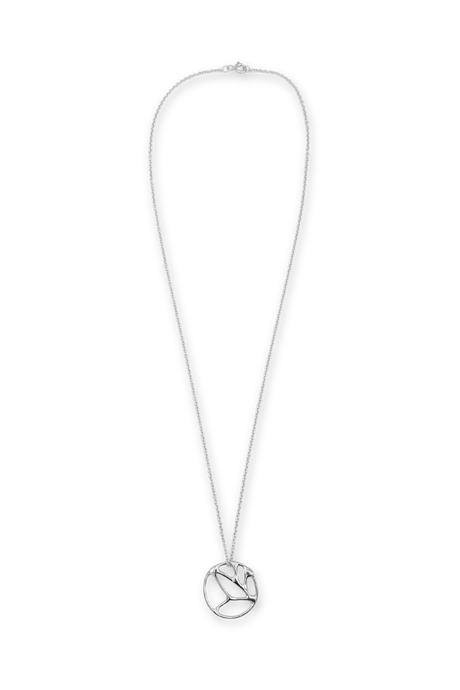 Medium Courage Pendant Necklace in Sterling Silver