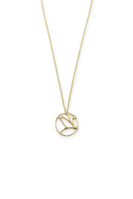 Load image into Gallery viewer, Medium Courage Pendant Necklace in Gold Plated Brass
