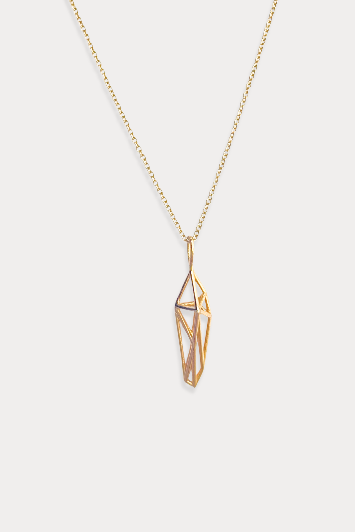 Lil More Pendant Necklace in 18K Gold Plated Brass