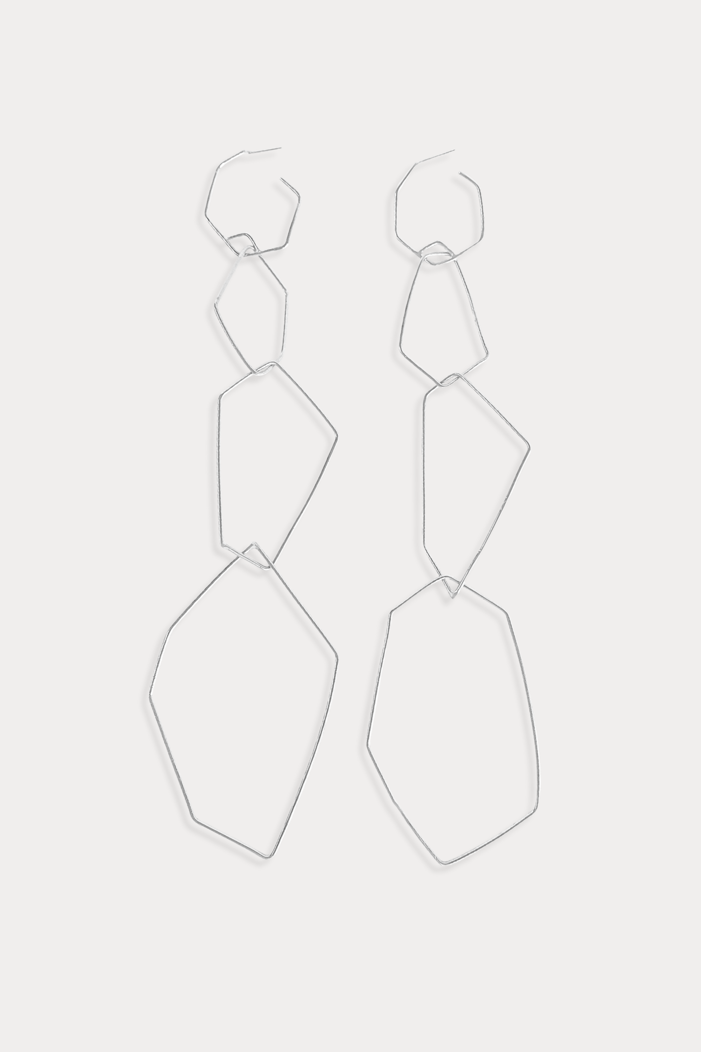 Not Shy Statement Earrings in Sterling Silver