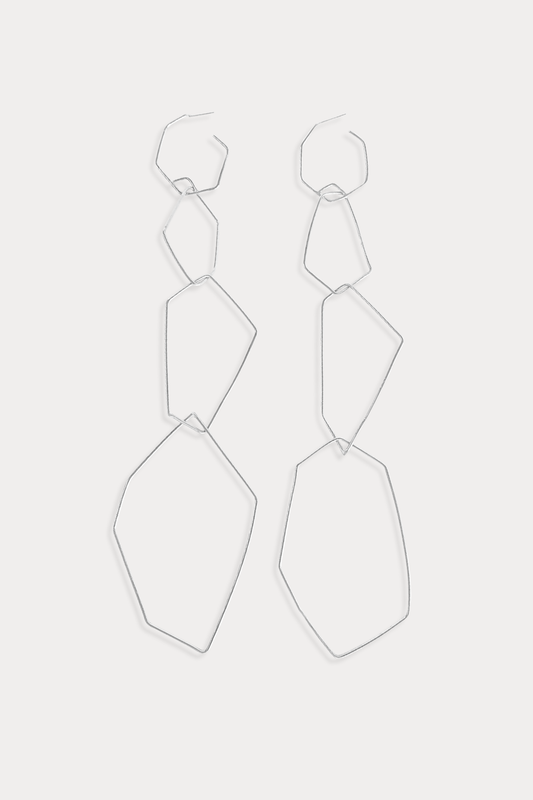 Not Shy Statement Earrings in Sterling Silver