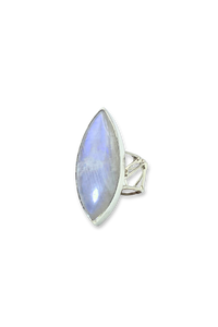 Moonstone Courage Ring in Sterling Silver