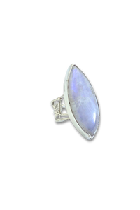 Moonstone Courage Ring in Sterling Silver