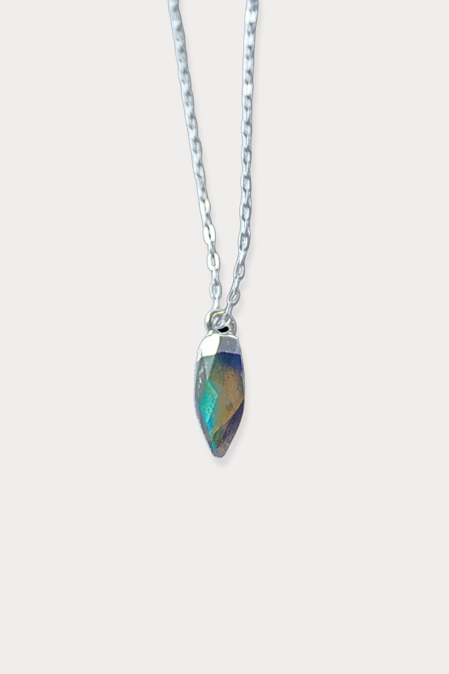 Labradorite Crystal Intention Pendant