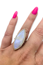 Load image into Gallery viewer, Moonstone Courage Ring in Sterling Silver