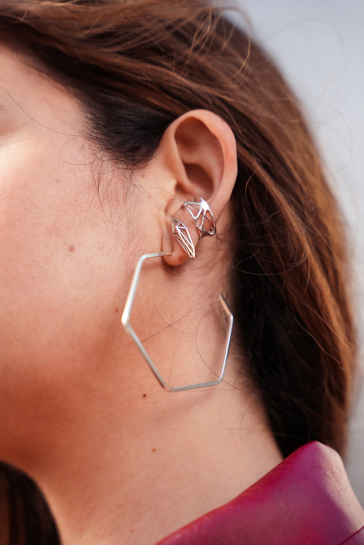 Lil More Stud Earring in 18K Gold Plated Brass