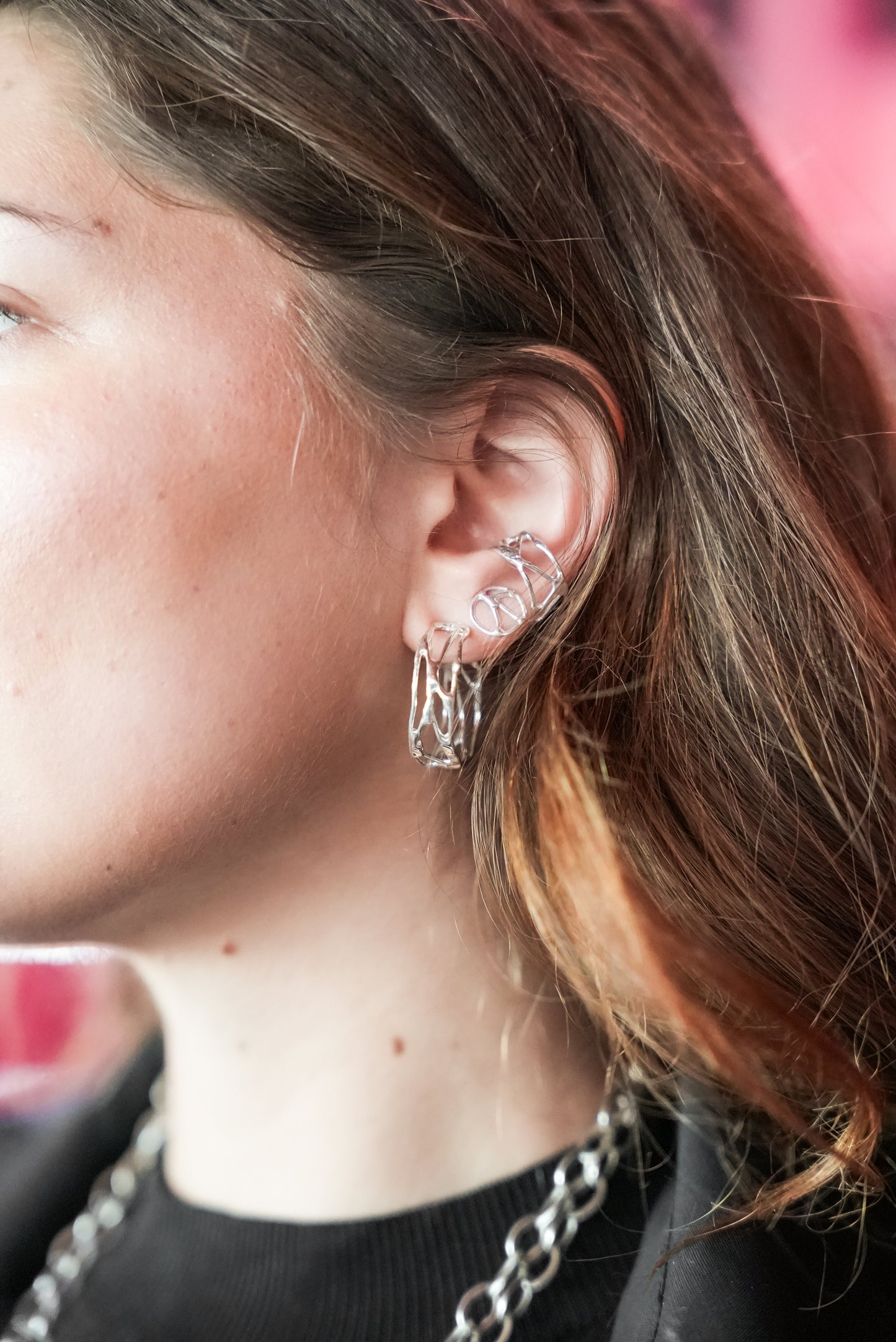 Courage Stud Earring in Sterling Silver