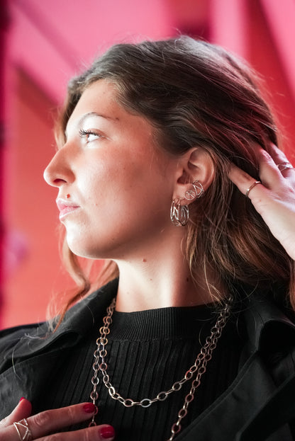 Courage Stud Earring in Sterling Silver