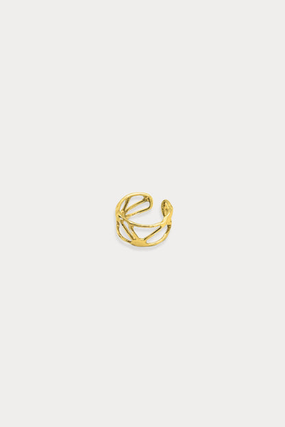 Courage Ear Cuff in Gold Plated Brass