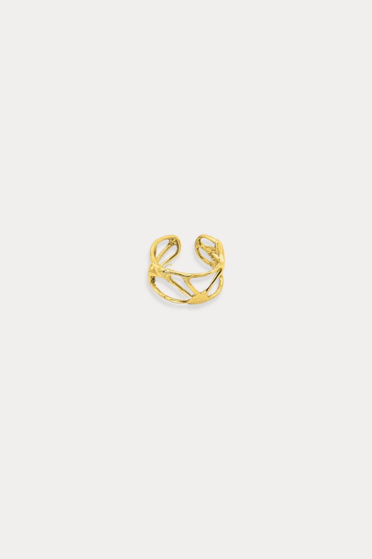 Courage Ear Cuff in Gold Plated Brass
