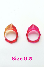 Load image into Gallery viewer, Faceted Statement Jelly Gem Rings