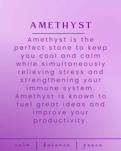 Amethyst Crystal Intention Pendant