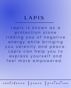 Lapis Crystal Intention Pendant