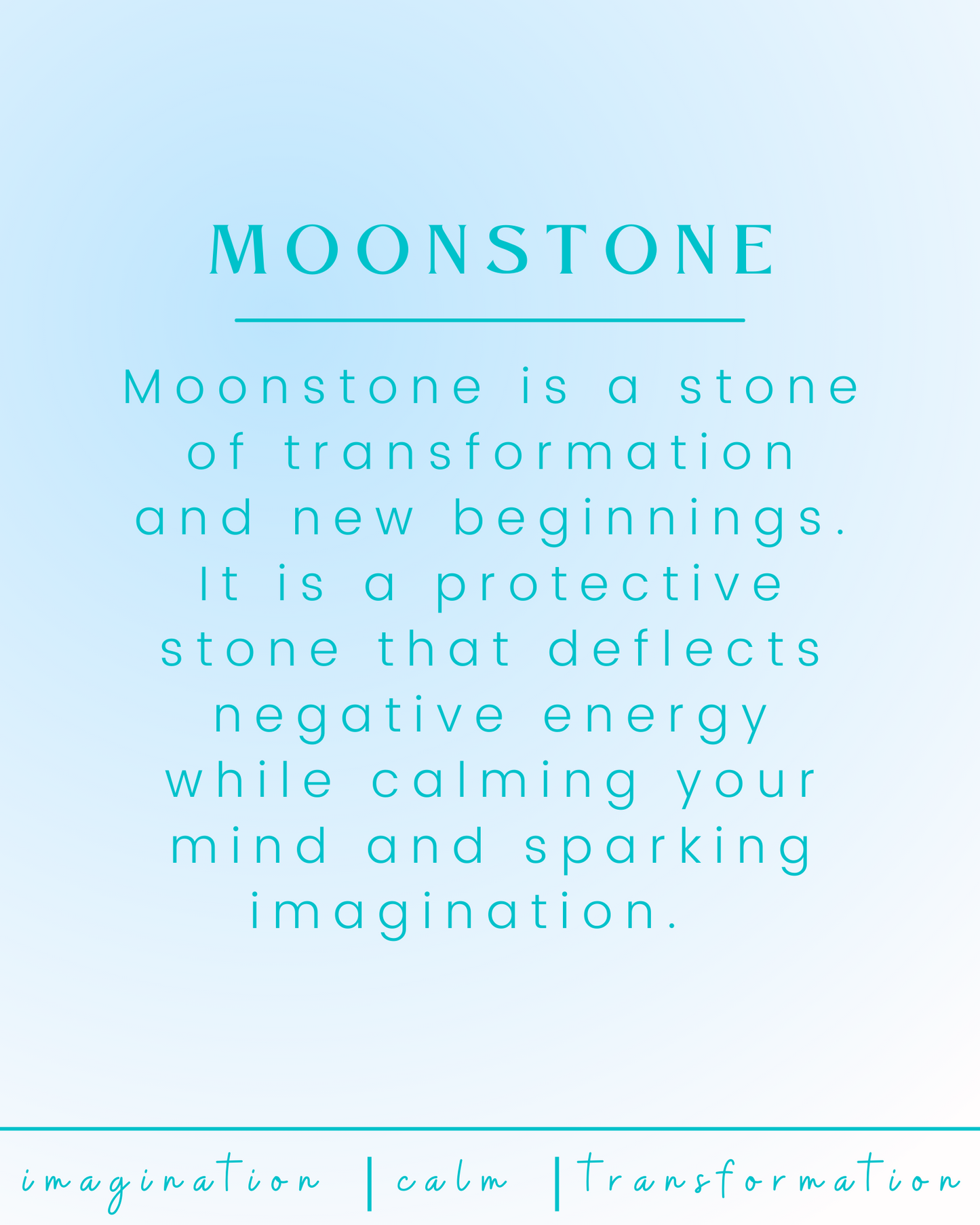 Moonstone Crystal Intention Pendant