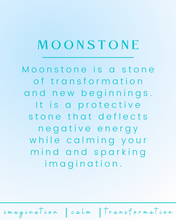 Load image into Gallery viewer, Moonstone Crystal Intention Pendant