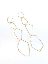 Load image into Gallery viewer, Not Shy Statement Earrings in 18K Gold Plated Brass