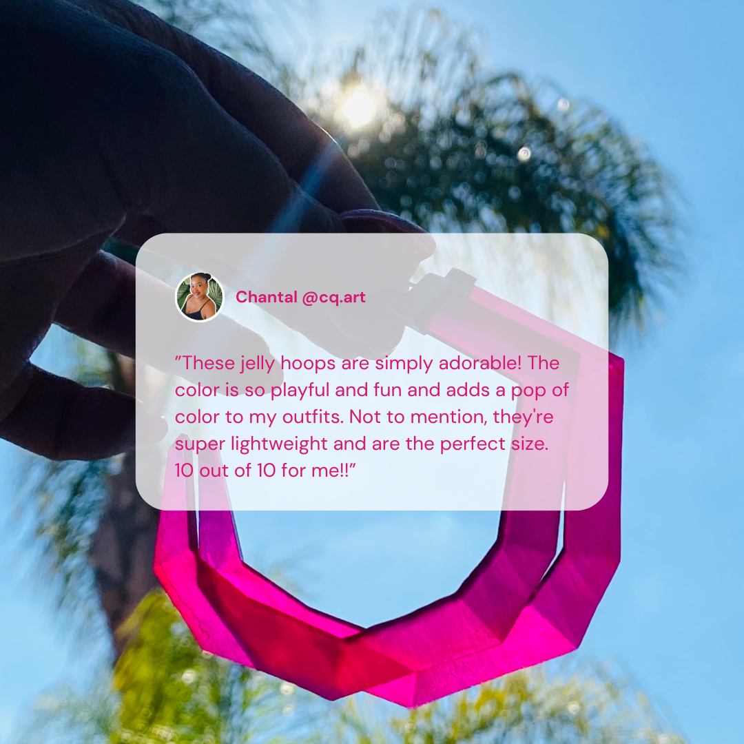 XL Protection Crystal Jelly Hoop in Ocean Teal