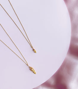 Lil Bit Pendant Necklace in 18K Gold Plated Brass