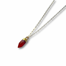 Load image into Gallery viewer, Carnelian Crystal Intention Pendant