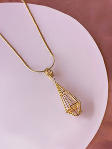 Dreamer Pendant in 18K Gold Plated Brass