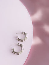 Load image into Gallery viewer, Sterling Silver &quot;Strength Hoops&quot; in Mini