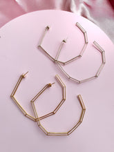 Load image into Gallery viewer, Sterling Silver &quot;Strength Hoops&quot; in Extra Large