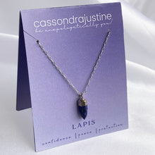 Load image into Gallery viewer, Lapis Crystal Intention Pendant