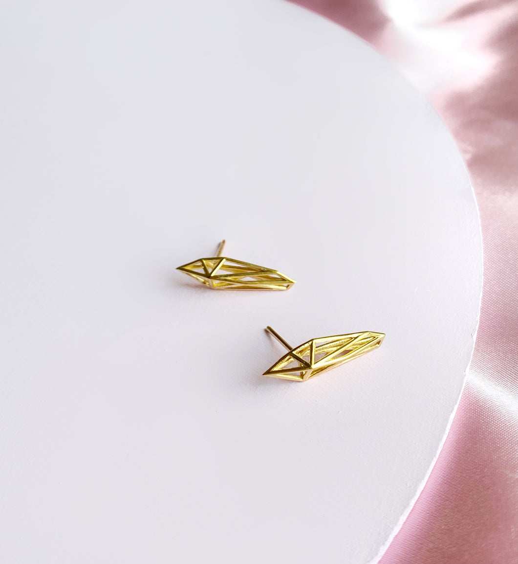 Lil More Stud Earring in 18K Gold Plated Brass