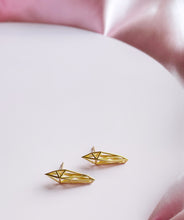 Load image into Gallery viewer, Lil More Stud Earring in 18K Gold Plated Brass