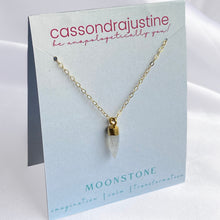 Load image into Gallery viewer, Moonstone Crystal Intention Pendant